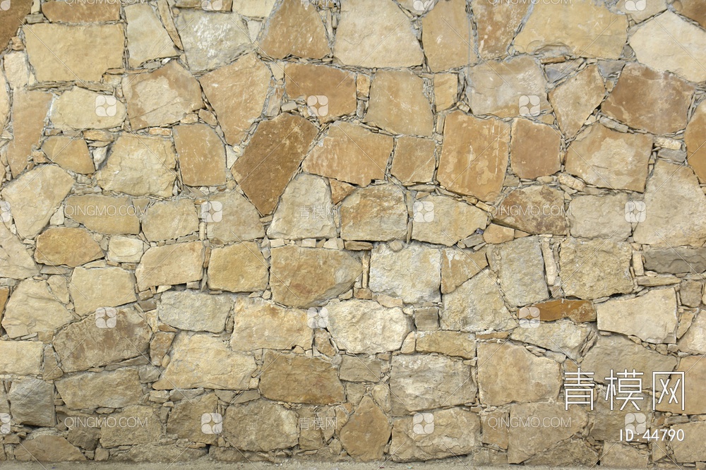 砖墙圆滑类石材-砖墙贴图下载【ID:44790】