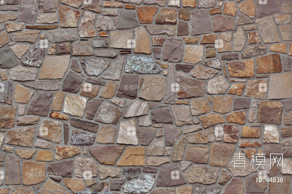 砖墙圆滑类石材-砖墙贴图下载【ID:44838】