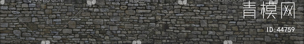 砖墙类带水泥浆的石材-砖墙贴图下载【ID:44759】