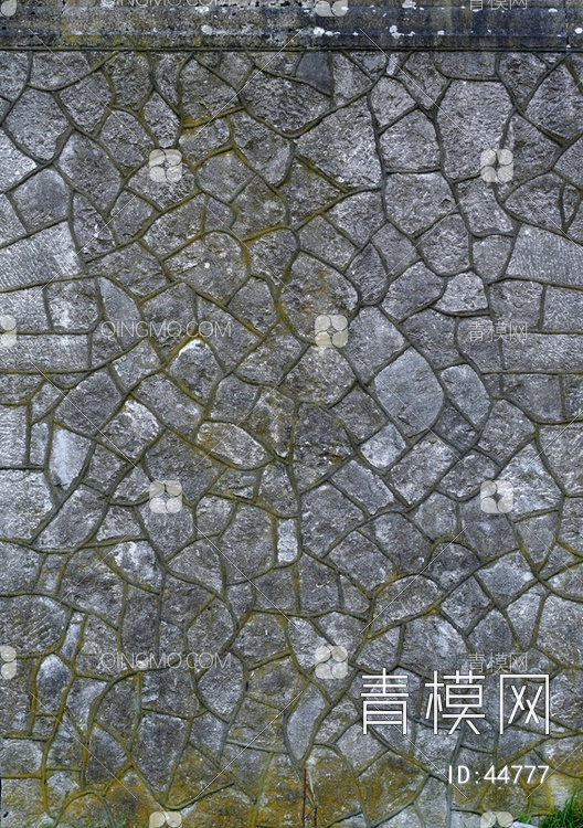 砖墙圆滑类石材-砖墙贴图下载【ID:44777】