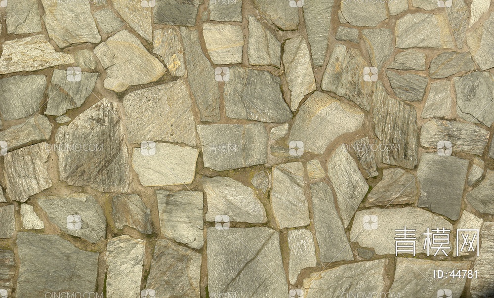 砖墙圆滑类石材-砖墙贴图下载【ID:44781】