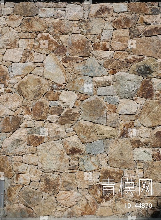 砖墙圆滑类石材-砖墙-圆滑类贴图下载【ID:44870】