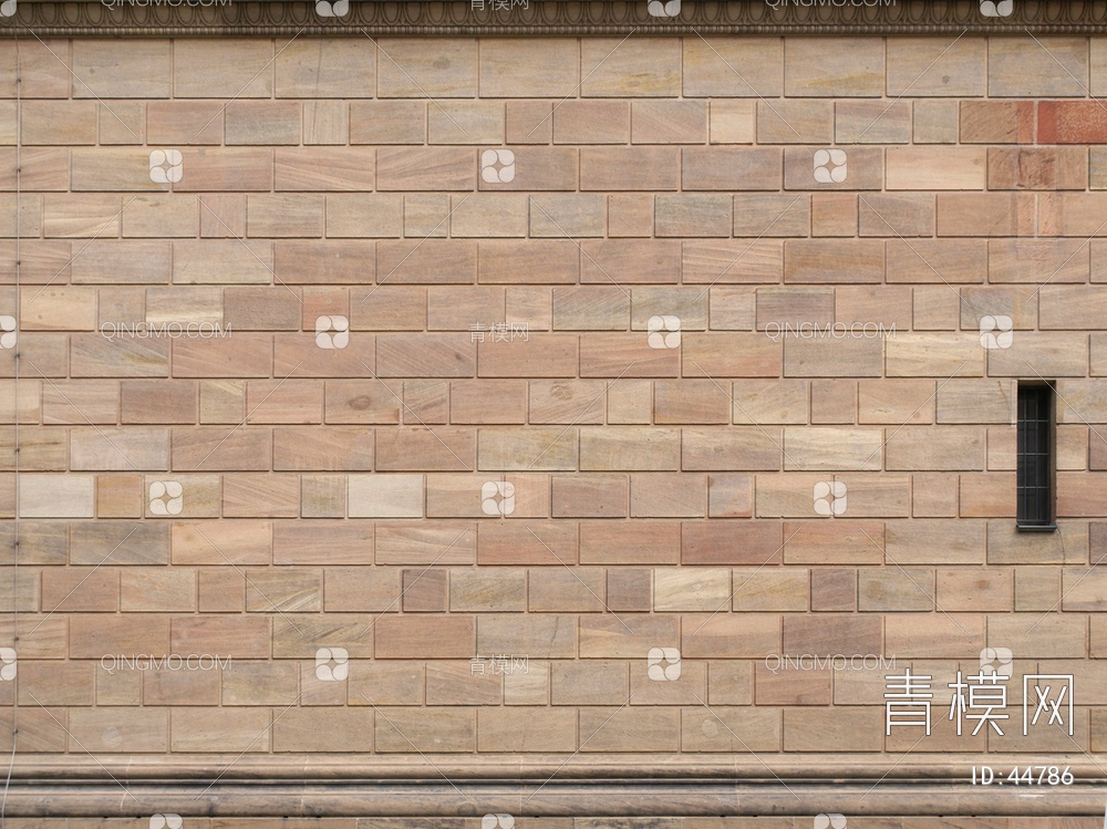 砖墙类齐整的石材-砖墙贴图下载【ID:44786】