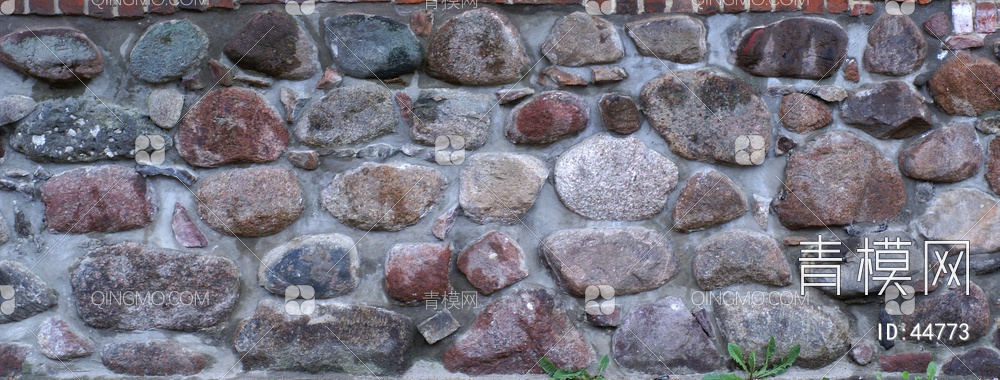 砖墙圆滑类石材-砖墙贴图下载【ID:44773】
