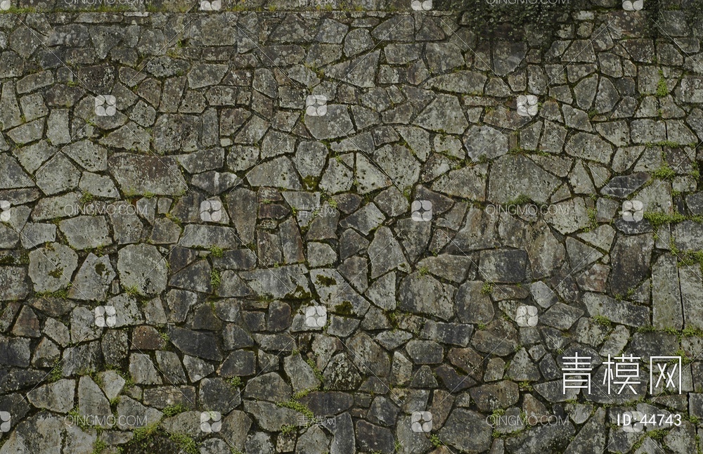 砖墙圆滑类石材-砖墙贴图下载【ID:44743】
