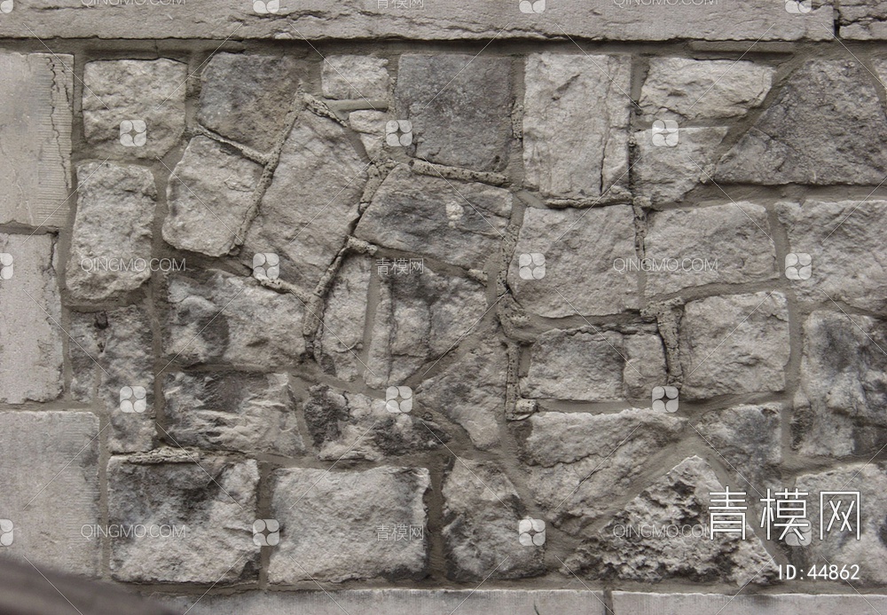 砖墙圆滑类石材-砖墙贴图下载【ID:44862】