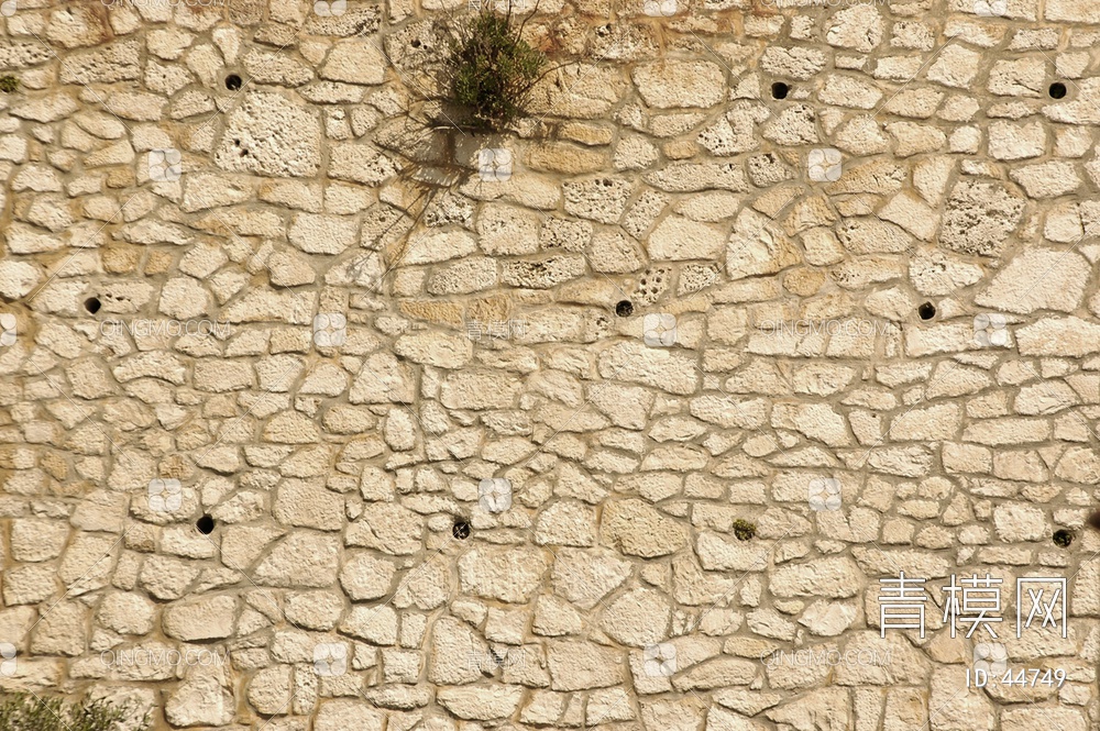 砖墙圆滑类石材-砖墙贴图下载【ID:44749】