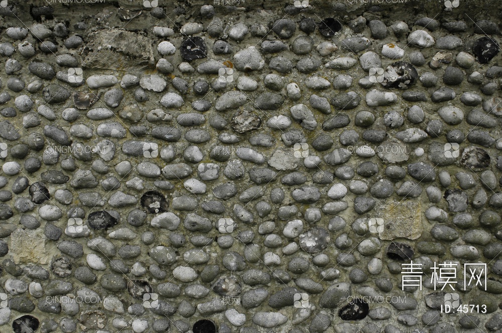 砖墙圆滑类石材-砖墙贴图下载【ID:45713】