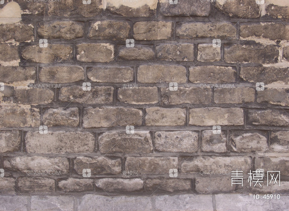 砖墙类带污垢的石材贴图下载【ID:45910】