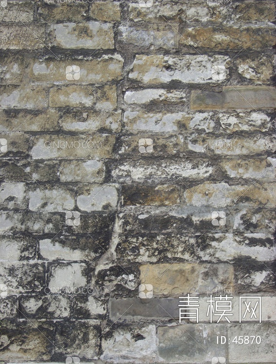 砖墙类带污垢的石材贴图下载【ID:45870】