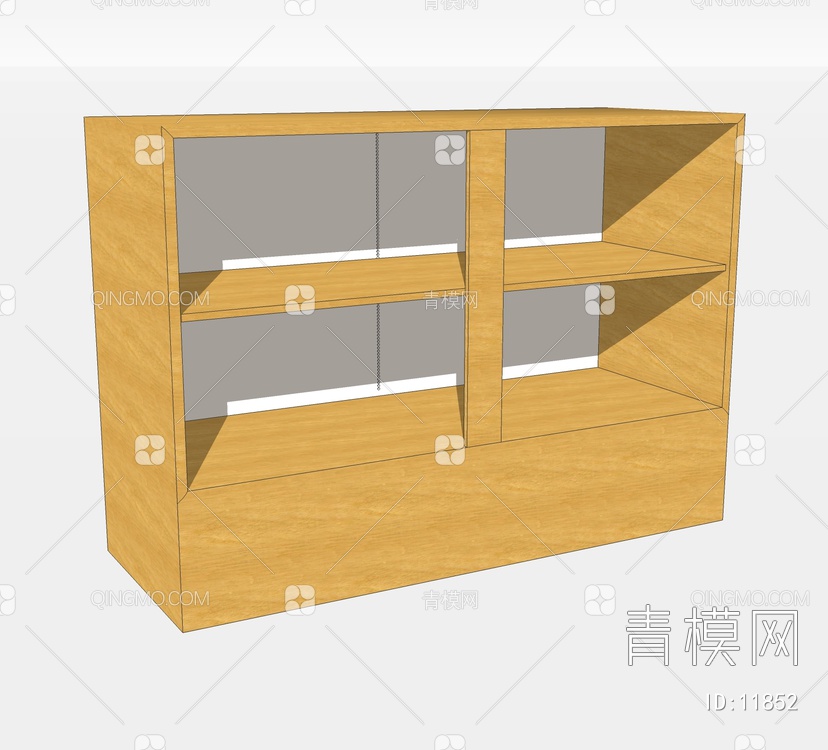 书柜SU模型下载【ID:11852】