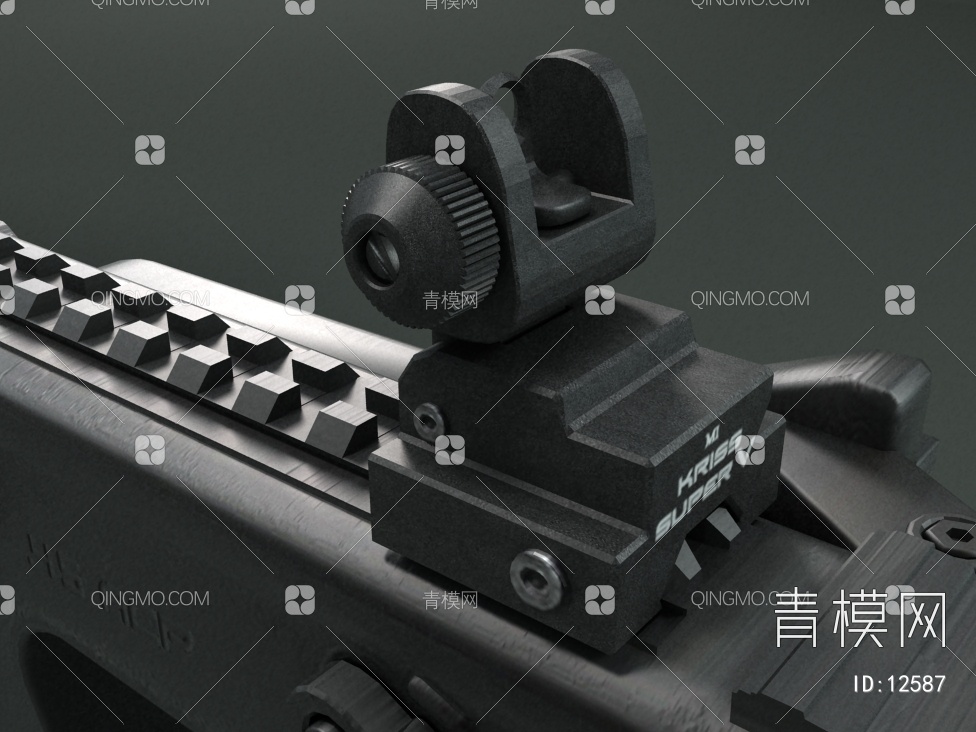 消音冲锋枪3D模型下载【ID:12587】