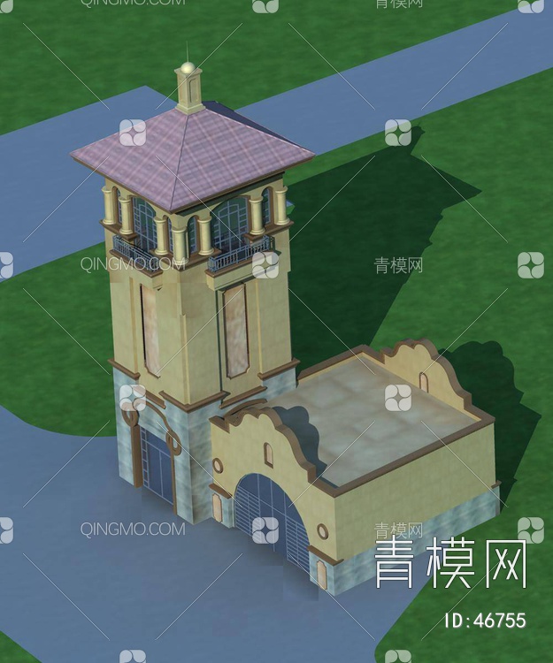 景观塔3D模型下载【ID:46755】