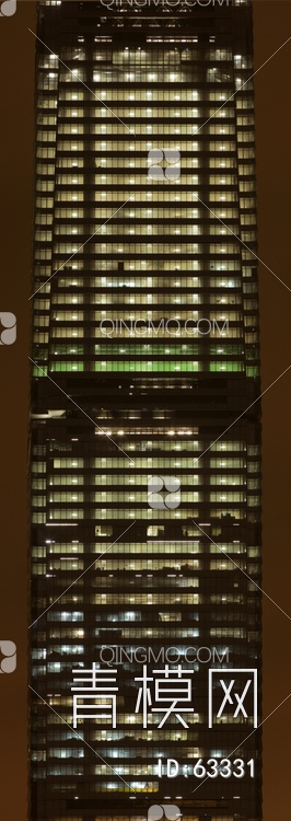 夜景玻璃反射高楼贴图下载【ID:63331】