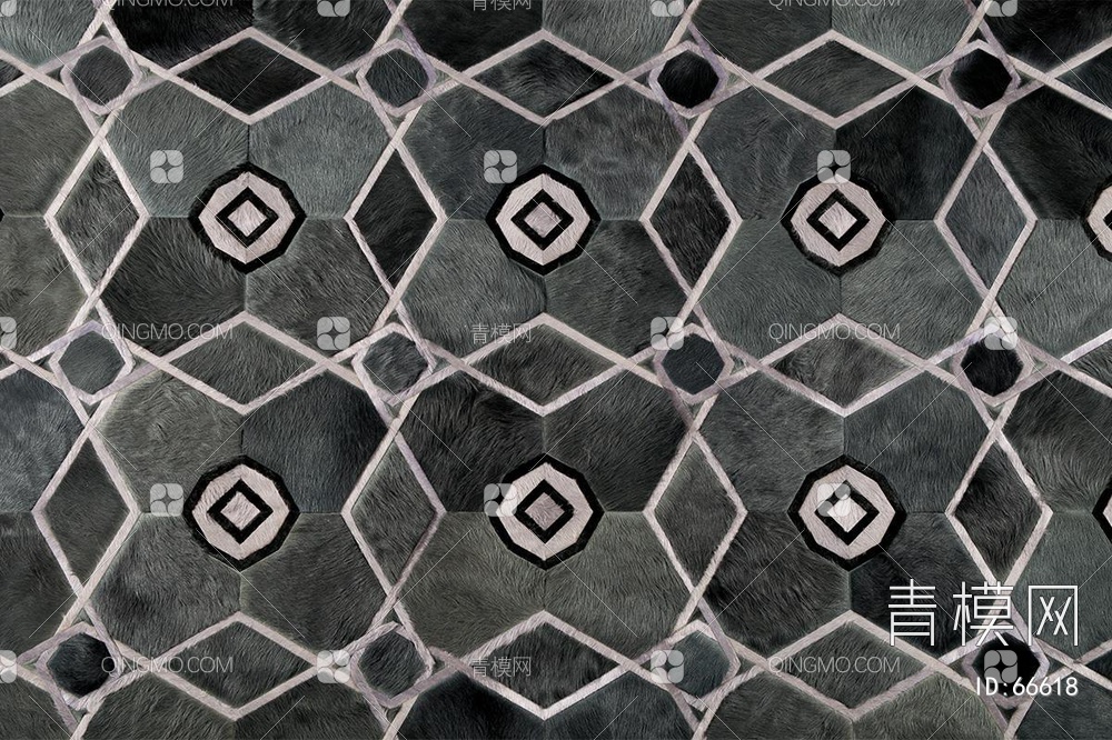 抽象几何图案地毯贴图下载【ID:66618】