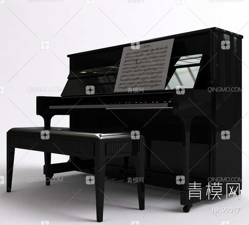 钢琴3D模型下载【ID:90017】