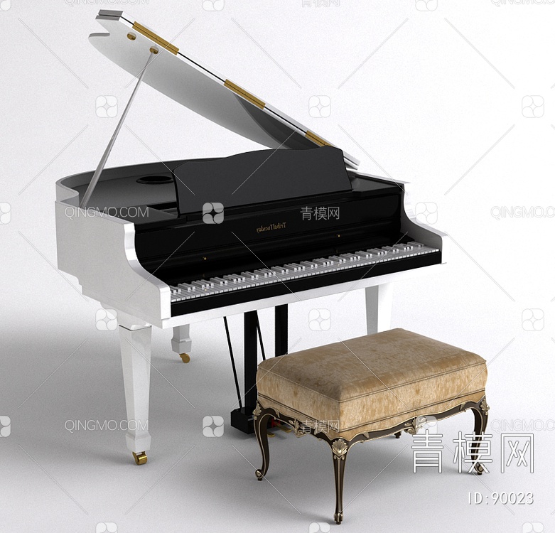 钢琴3D模型下载【ID:90023】