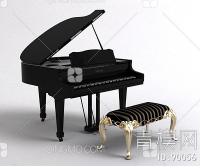 钢琴3D模型下载【ID:90056】