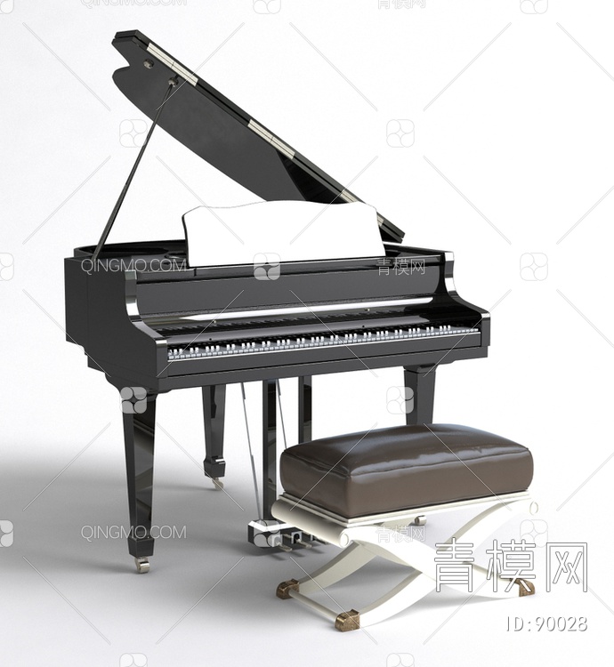 钢琴3D模型下载【ID:90028】