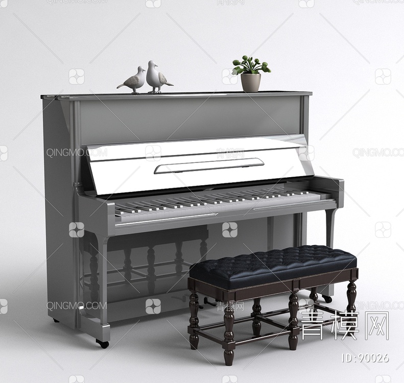 钢琴3D模型下载【ID:90026】