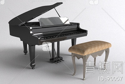 钢琴3D模型下载【ID:90057】