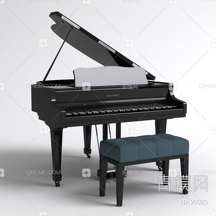 钢琴3D模型下载【ID:90020】