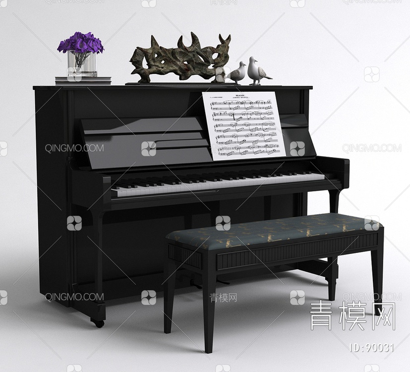 钢琴3D模型下载【ID:90031】