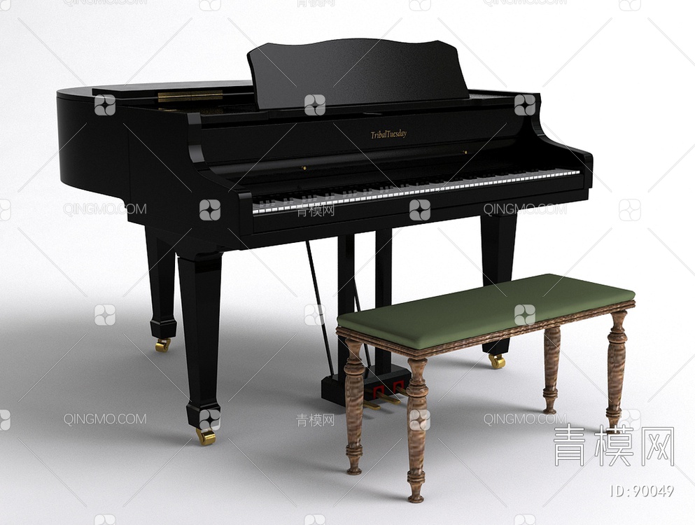 钢琴3D模型下载【ID:90049】