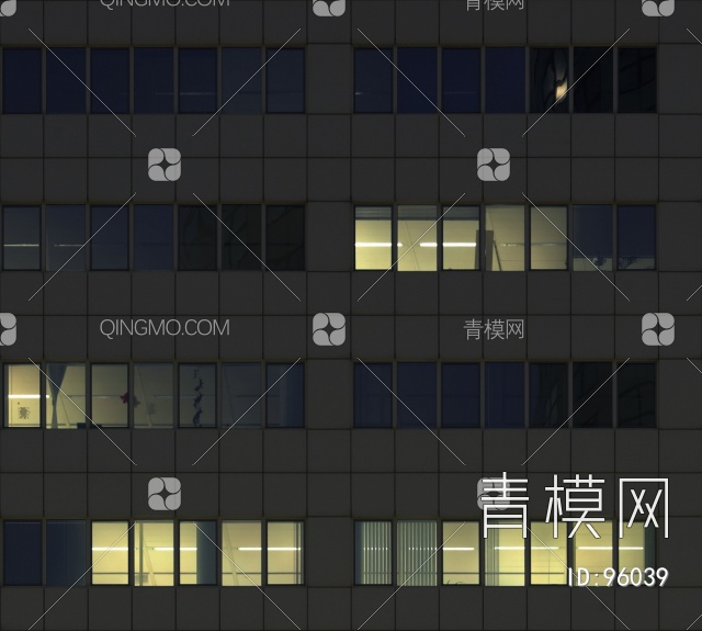 室外建筑夜景玻璃贴图贴图下载【ID:96039】