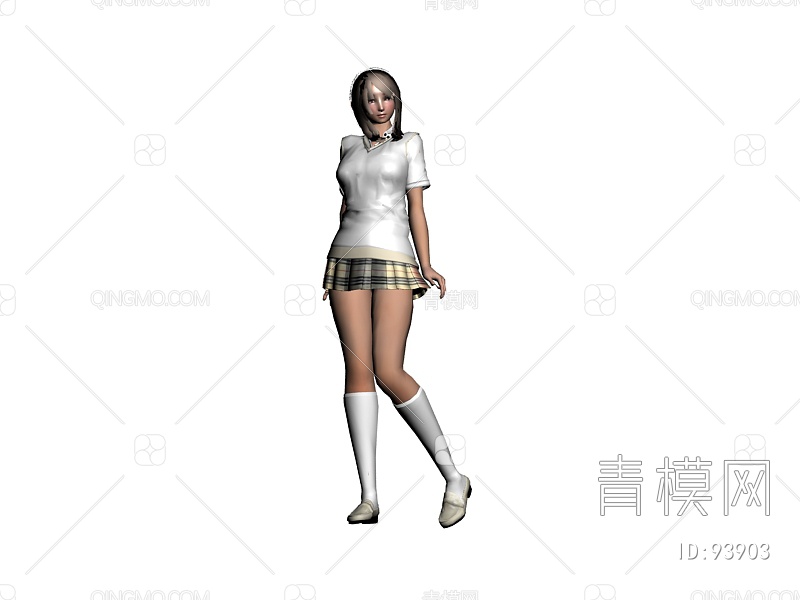 女性人物3D模型下载【ID:93903】