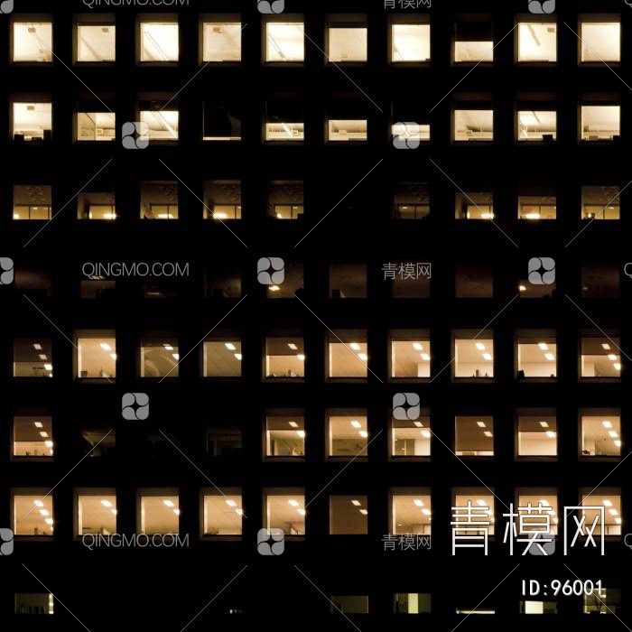 室外建筑夜景玻璃贴图贴图下载【ID:96001】