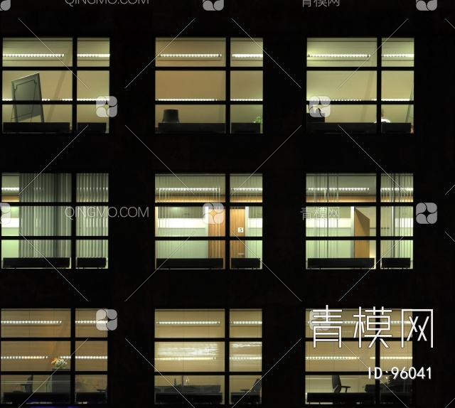 室外建筑夜景玻璃贴图贴图下载【ID:96041】