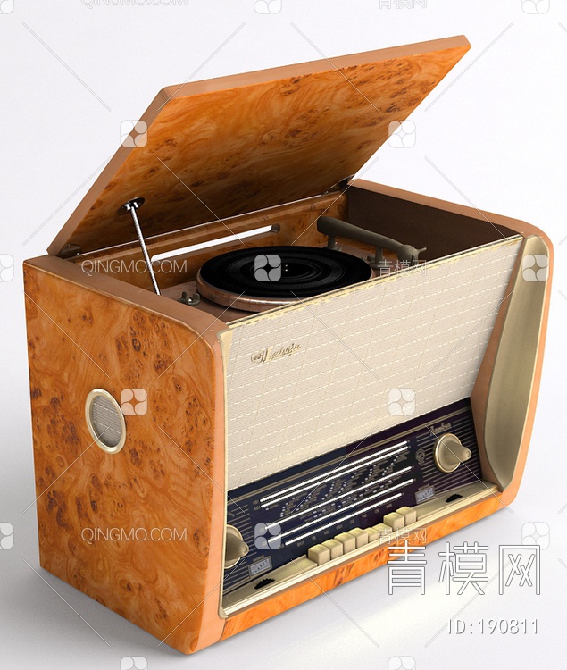 老式收音机3D模型下载【ID:190811】