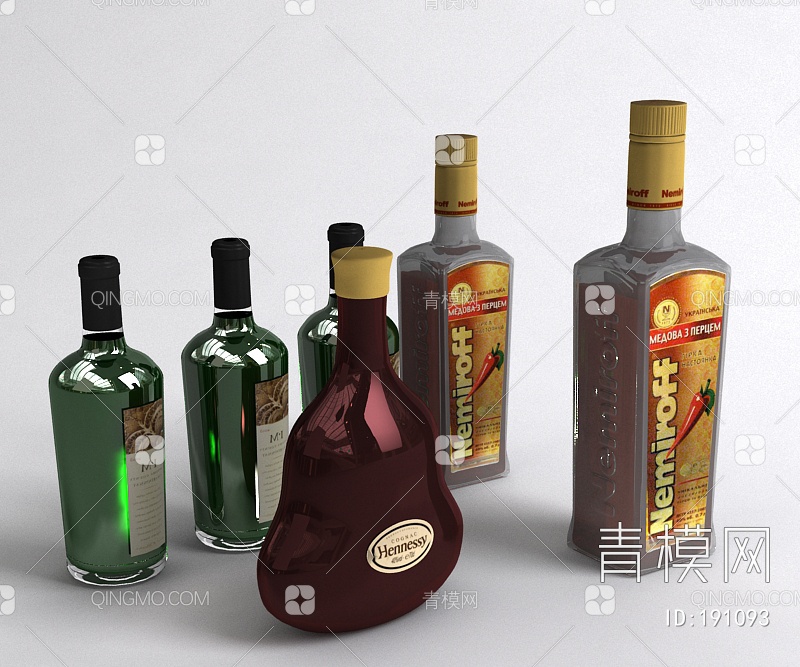 酒水3D模型下载【ID:191093】