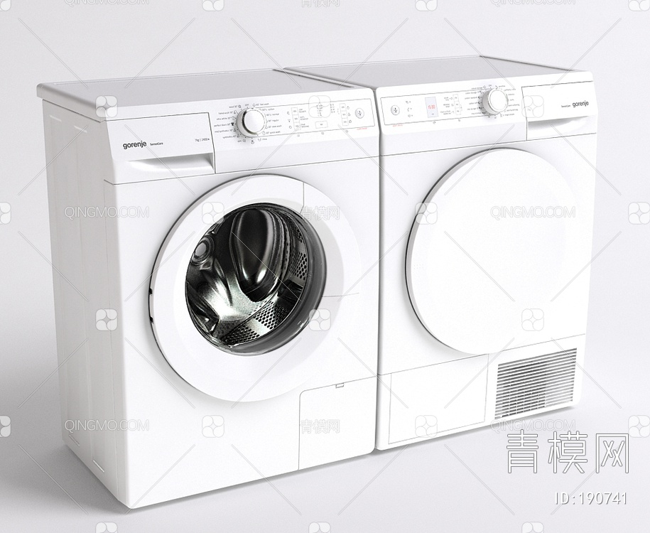 洗衣机3D模型下载【ID:190741】