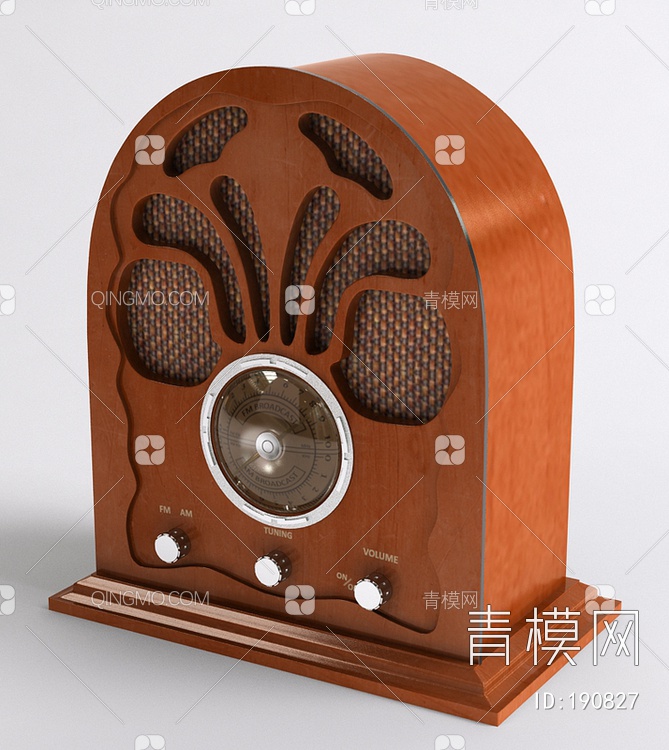 老式收音机3D模型下载【ID:190827】