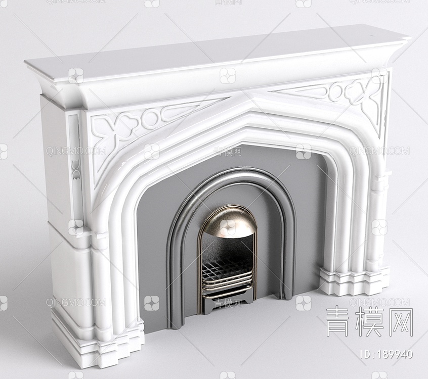 客厅壁炉3D模型下载【ID:189940】