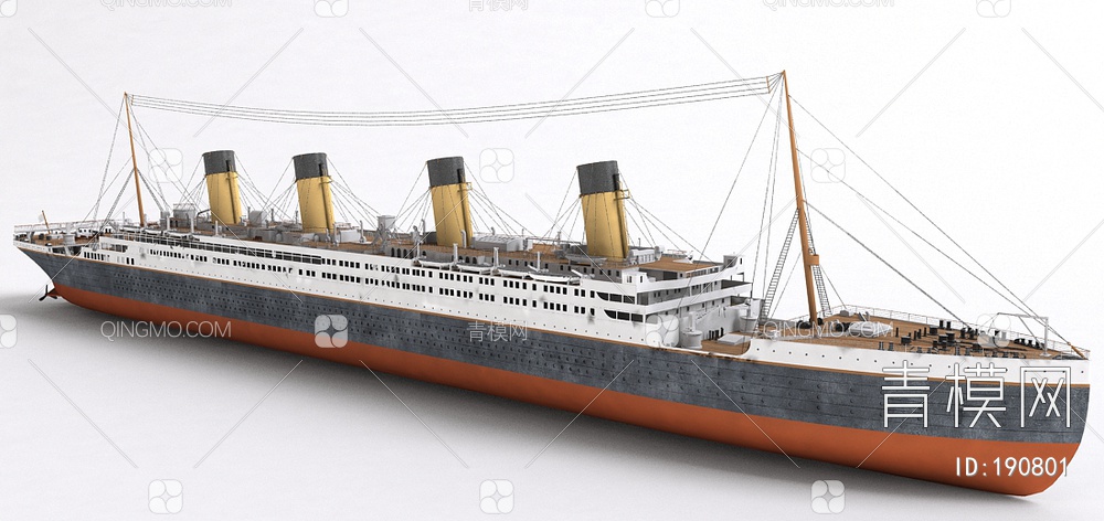 轮船3D模型下载【ID:190801】