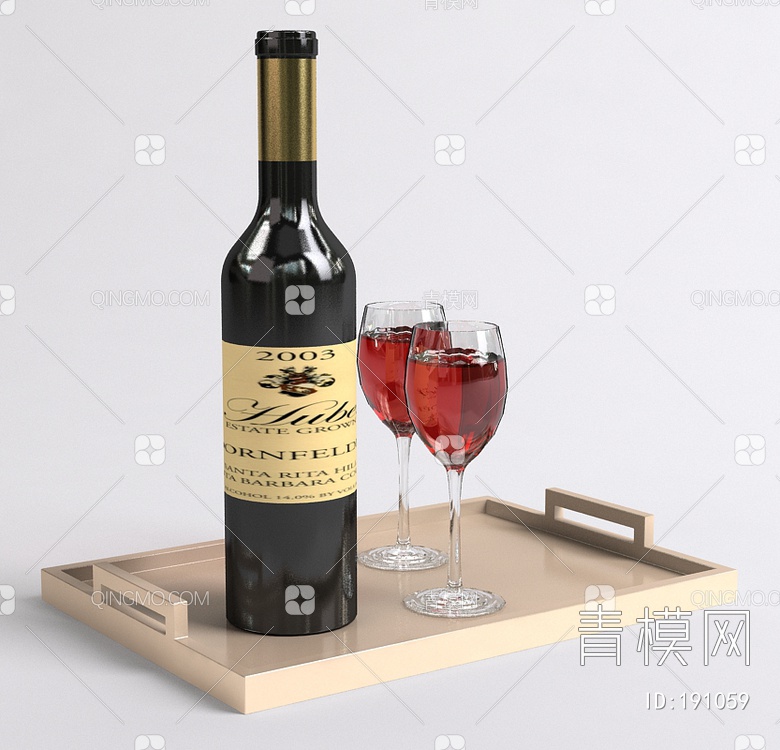 酒3D模型下载【ID:191059】
