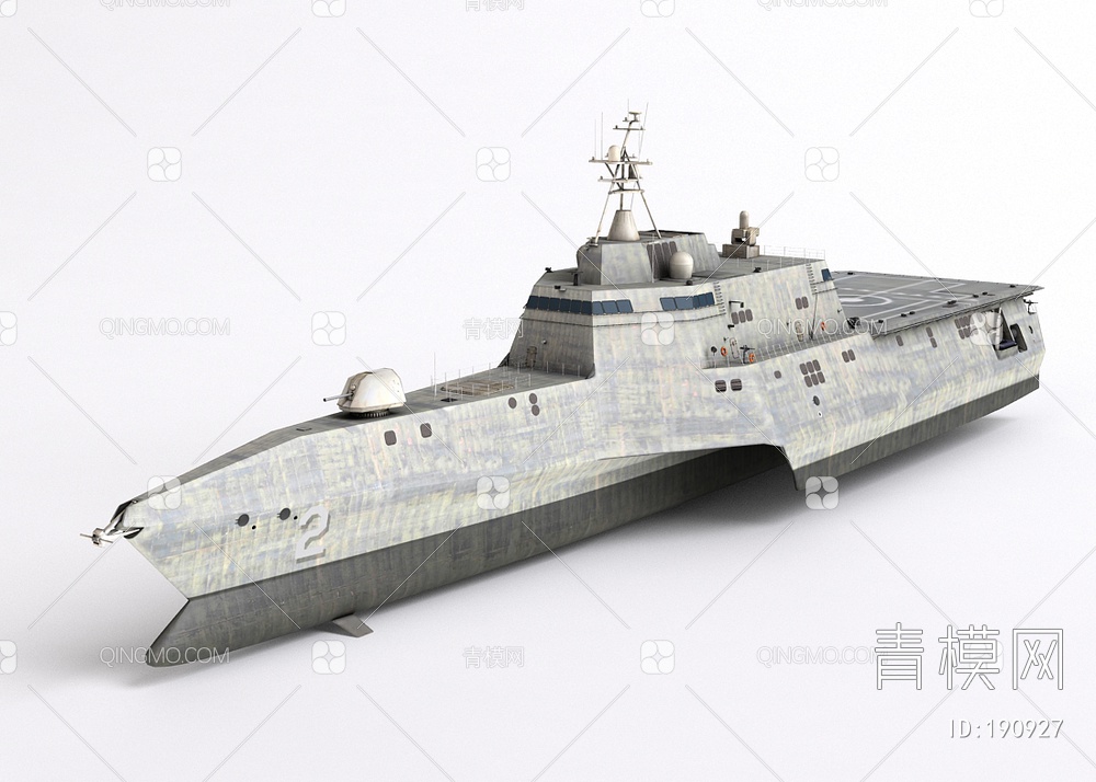 军舰3D模型下载【ID:190927】