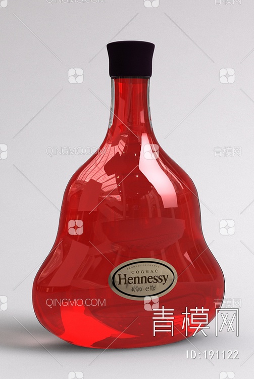 酒瓶3D模型下载【ID:191122】
