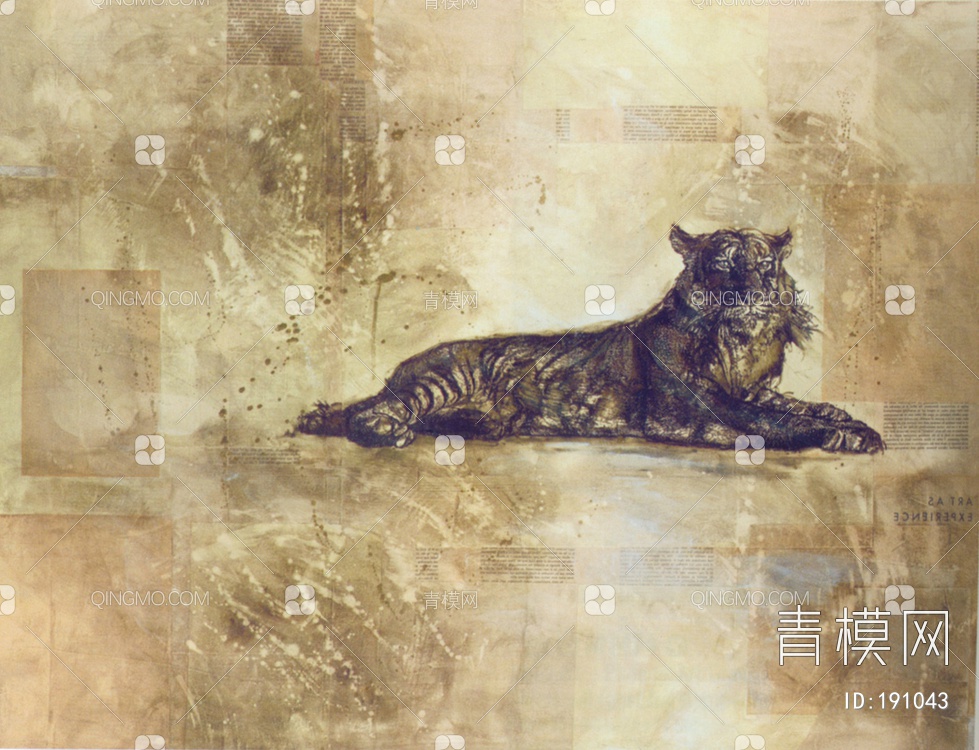 动物装饰画贴图下载【ID:191043】