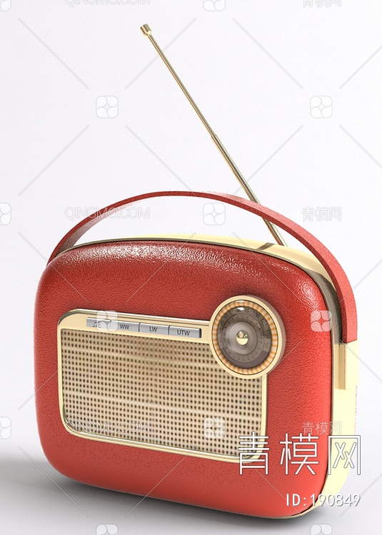 收音机3D模型下载【ID:190849】