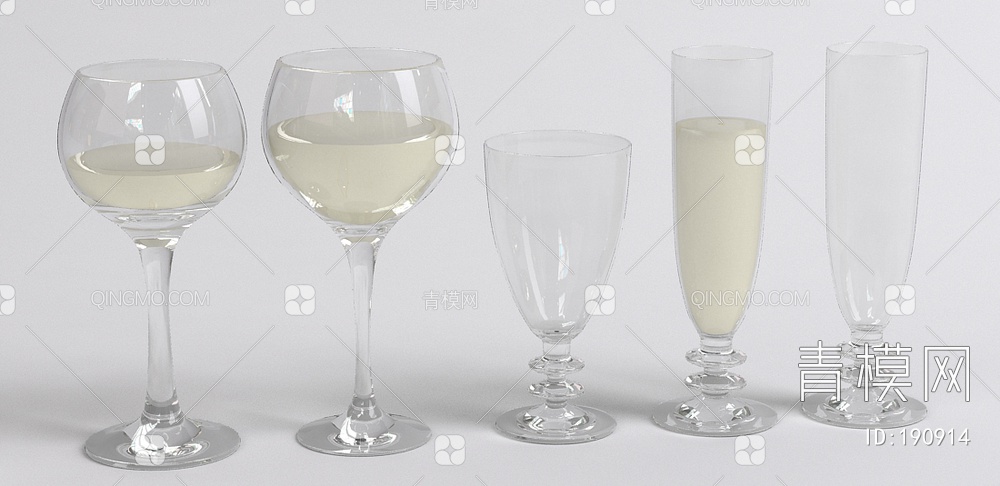 酒杯3D模型下载【ID:190914】