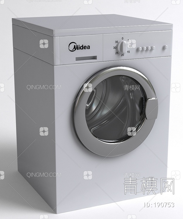 滚筒式洗衣机3D模型下载【ID:190753】