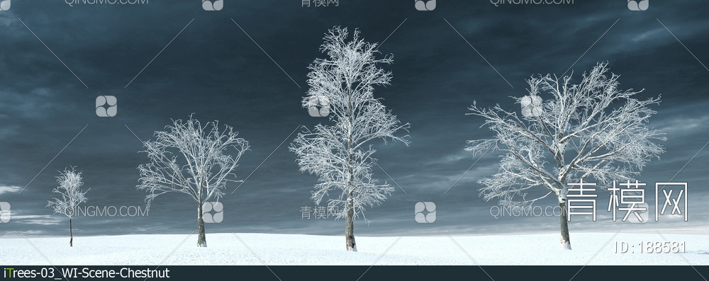 冬天的的栗树3D模型下载【ID:188581】