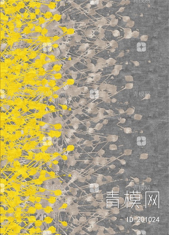 植物图案地毯贴图下载【ID:201024】