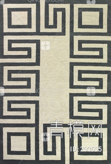 抽象几何图案地毯贴图下载【ID:203505】