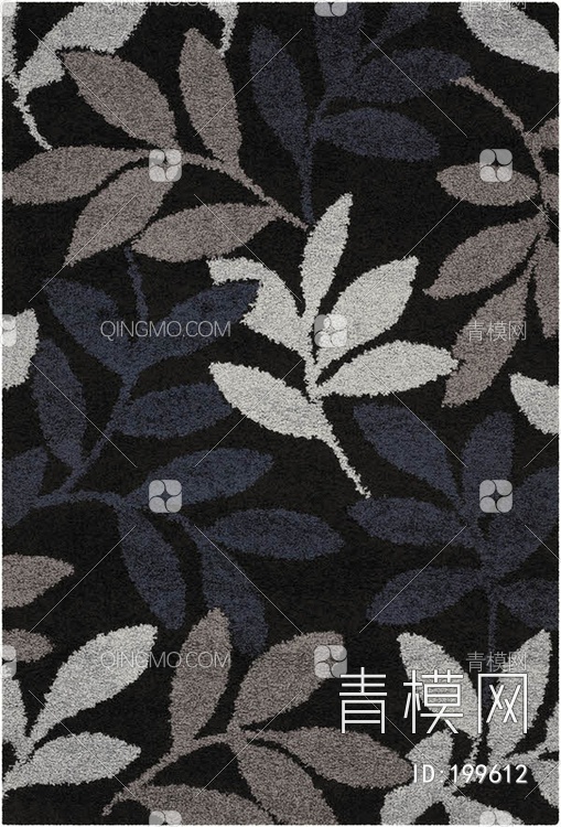 植物图案地毯贴图下载【ID:199612】