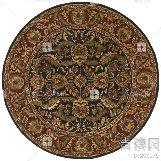 圆形地毯贴图下载【ID:203075】